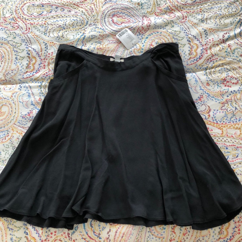 Black mid length skirt